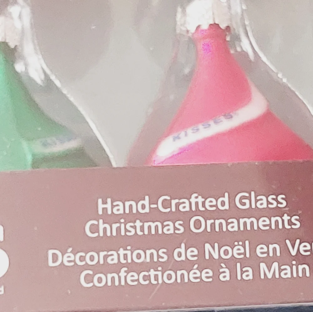 Herheys X Kurt Adler Kisses Glass Ornaments